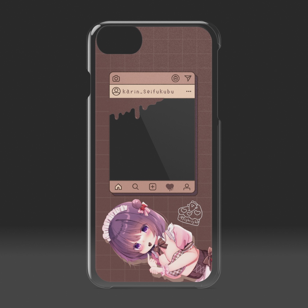 〖値下げ❣〗SNS風推し活クリアiPhoneケース🍫💗