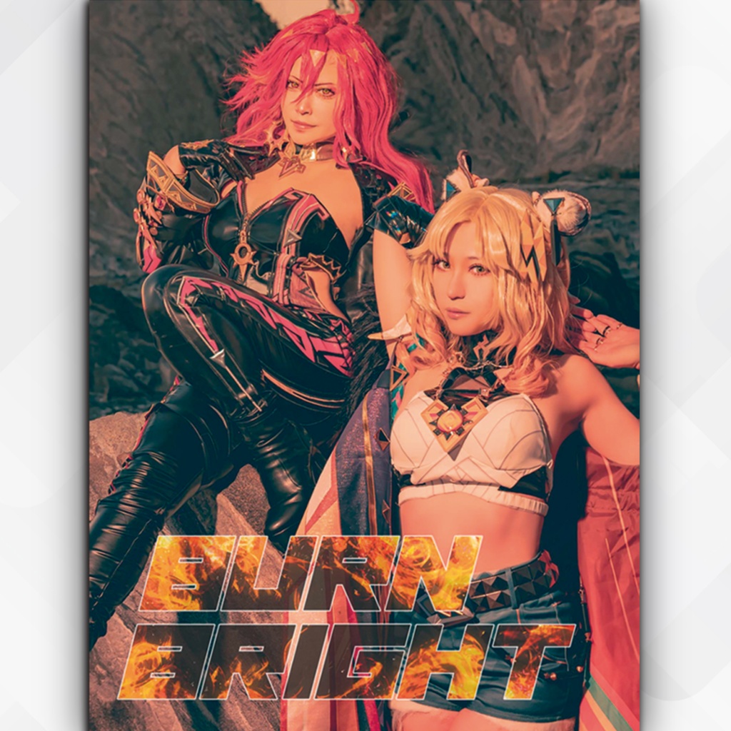 新刊！【C105】原神マーヴィカ＆シロネン写真集BURN BRIGHT