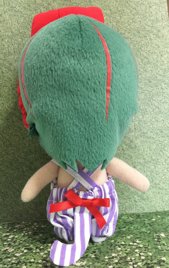 ねこさんサロペットとリボンカチューシャ【水色】