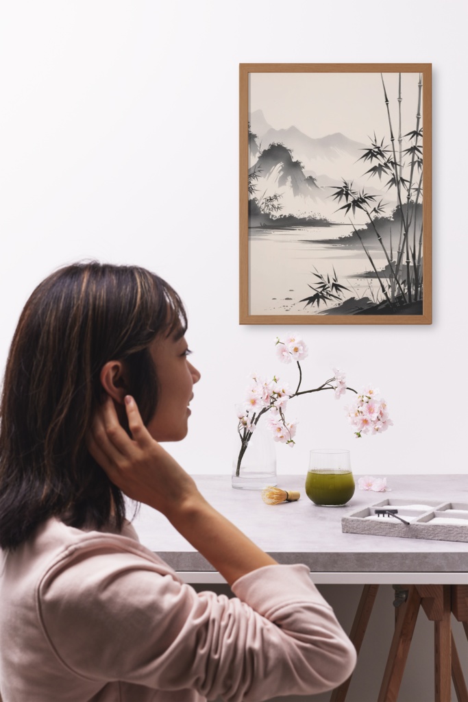 しずく墨景 WallArt AI