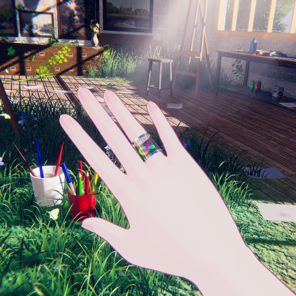 【MA対応】透明リング【10+アバター対応】