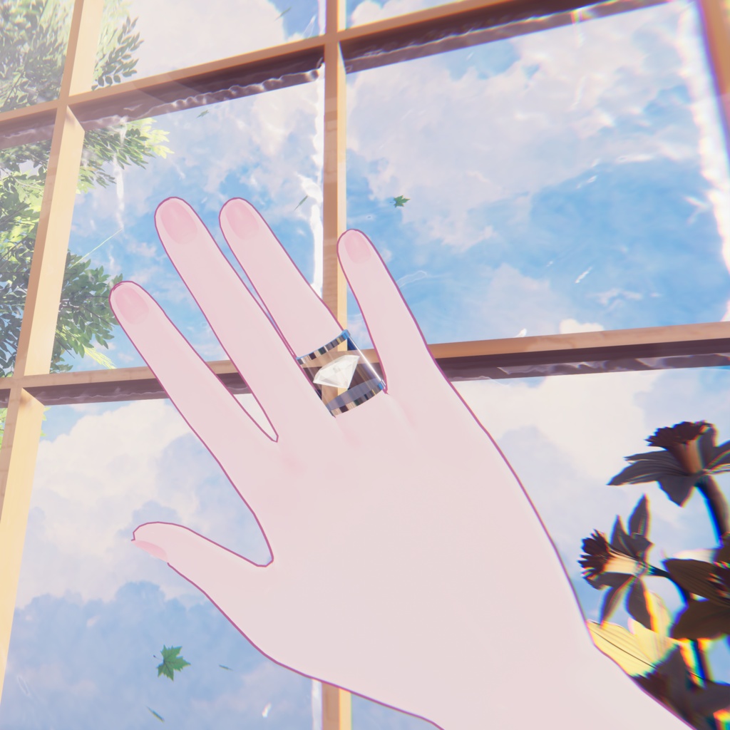 【MA対応】透明リング【10+アバター対応】