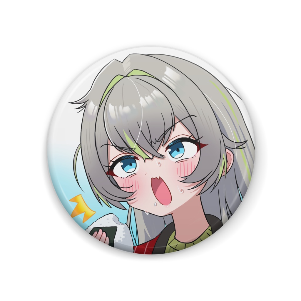 【ユニプロ二次創作作品】歩音ティナ 「びっくり缶バッジΦ 57mm」