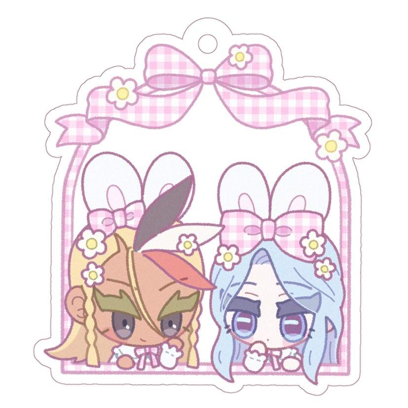 アクリルキーホルダー Easter bunnies