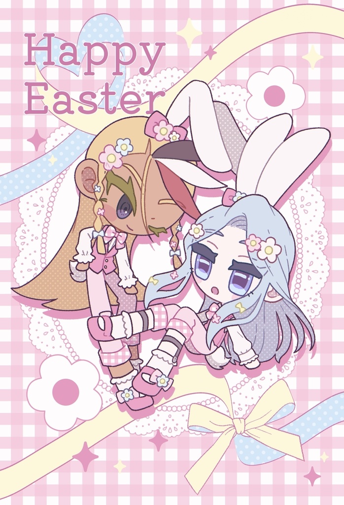 ポストカード Spring bunnies