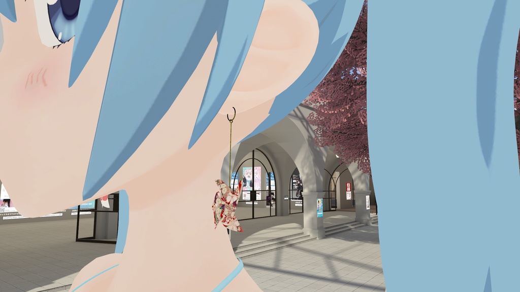 【VRChatイヤリング】かざぐるま