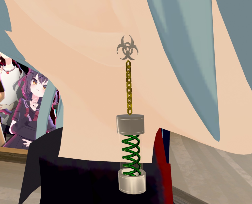 【VRChatイヤリング】ウイルス