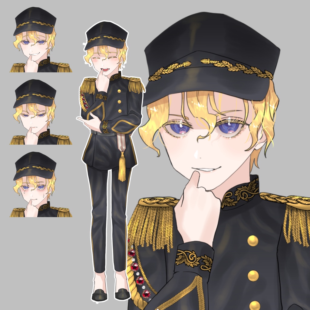 【立ち絵】軍服の少年2