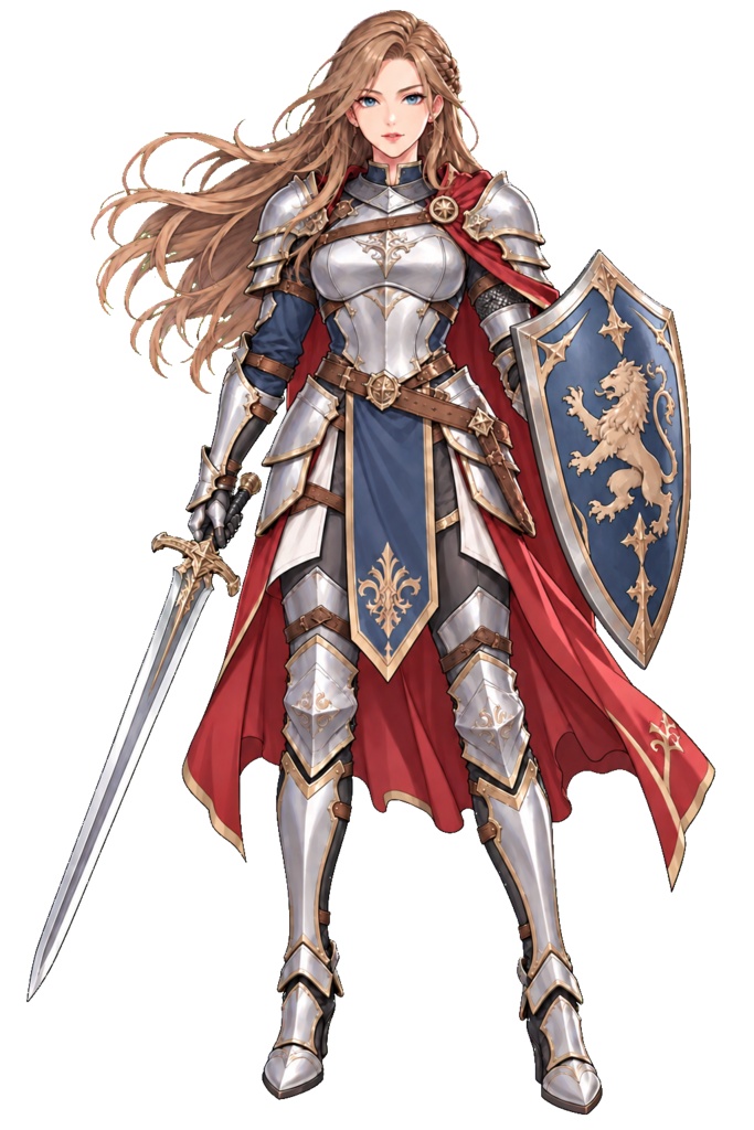 【8体セット】職業別ファンタジー女性キャラクター立ち絵素材(戦士/魔法使い/盗賊/僧侶/侍/忍者/バード/レンジャー)