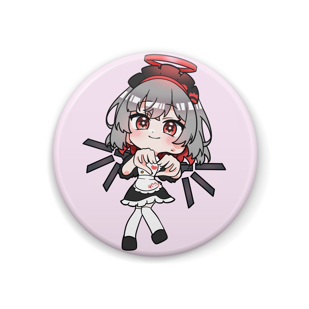 天猫機さねありSDメイド缶バッジ