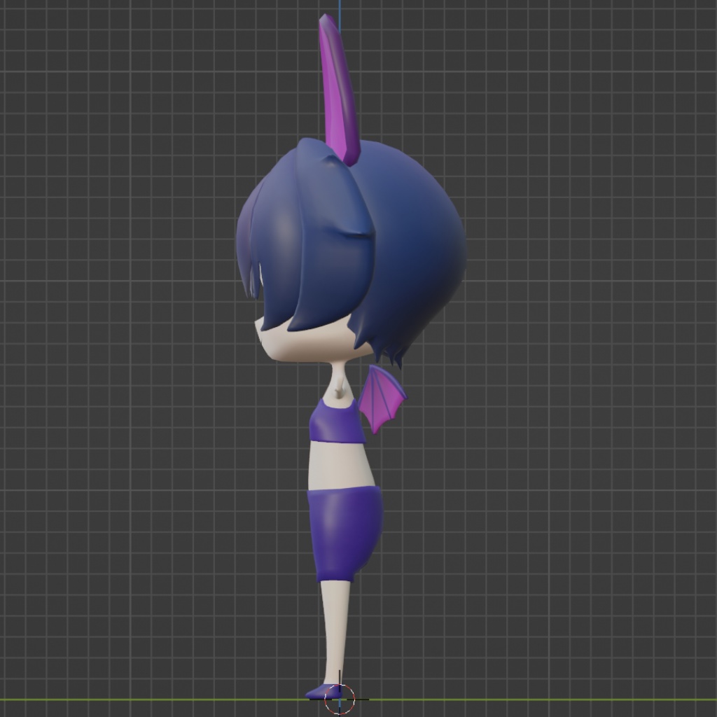 VRChat向け3Dモデル 【ルネ/コウモリ】 - マジョの大鍋 - 3/3