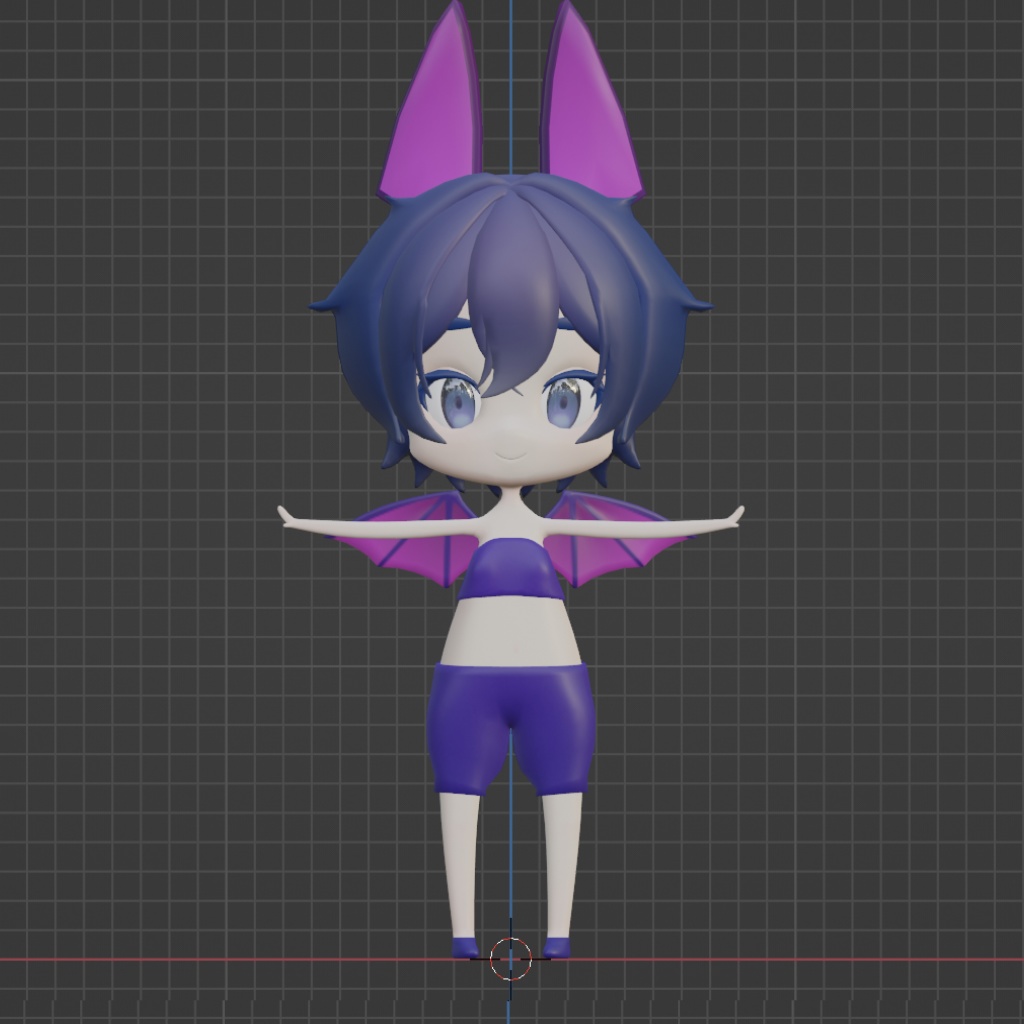VRChat向け3Dモデル 【ルネ/コウモリ】 - マジョの大鍋 - 2/3