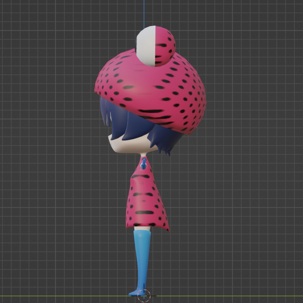 VRChat向け3Dモデル 【ルネ/イチゴヤドクガエル】 - マジョの大鍋 - 3/3