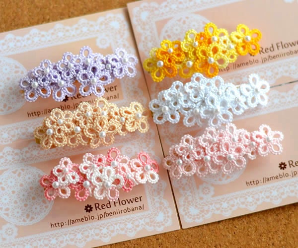 花 バレッタ (パープル 紫) ヘアアクセサリー 髪飾り フラワー 繊細 大人 かわいい 小さめ