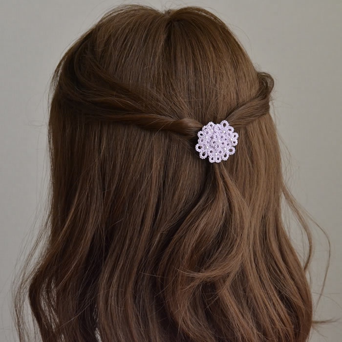 花 ポニーフック ヘアフック ヘアアクセサリー フラワー かわいい 繊細