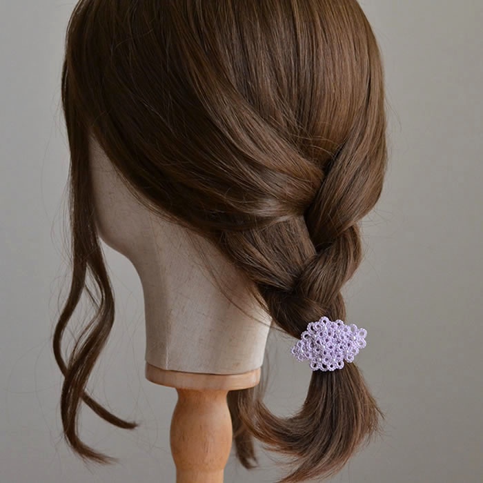 花束ポニーフック ヘアフック ヘアアクセサリー フラワー かわいい 繊細