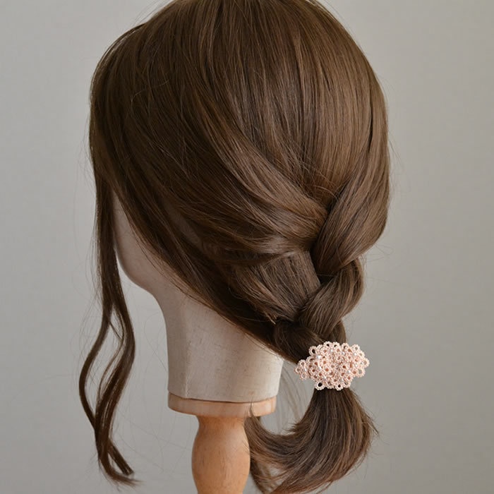 花束ポニーフック ヘアフック ヘアアクセサリー フラワー かわいい 繊細