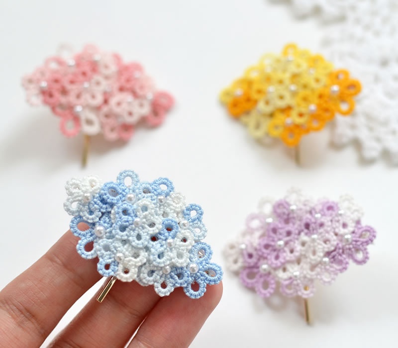 花 ポニーフック ヘアフック ヘアアクセサリー フラワー かわいい 繊細