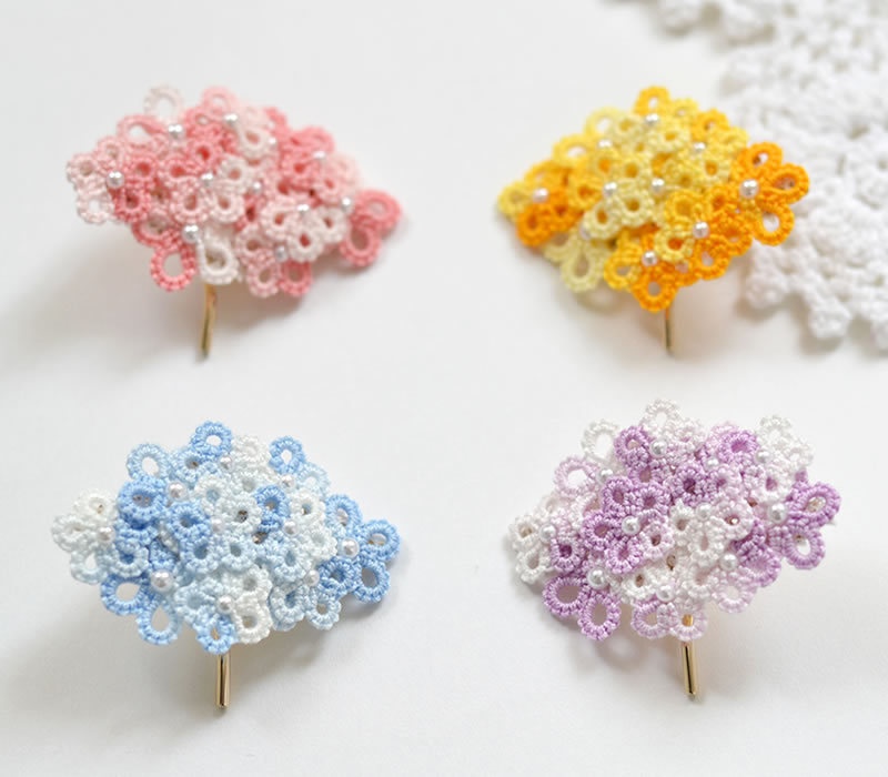 花 ポニーフック ヘアフック ヘアアクセサリー フラワー かわいい 繊細