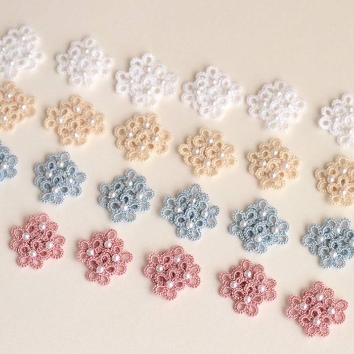 花 フラワー 樹脂イヤリング ノンホールピアス パール 揺れる パステルカラー