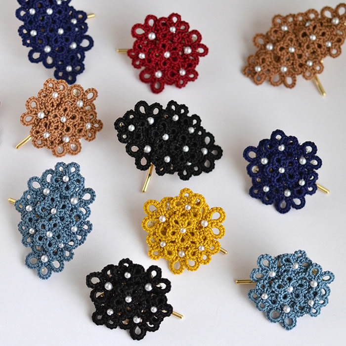 花 ポニーフック ヘアフック ヘアアクセサリー フラワー かわいい 繊細