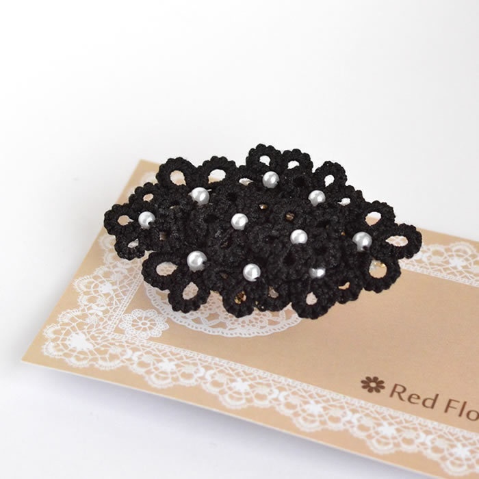 花束ポニーフック ヘアフック ヘアアクセサリー フラワー かわいい 繊細