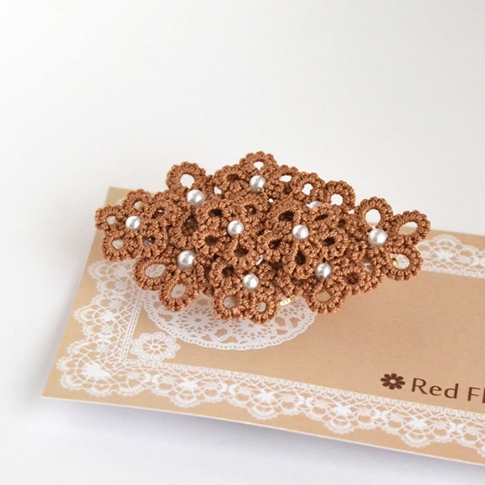 花束ポニーフック ヘアフック ヘアアクセサリー フラワー かわいい 繊細