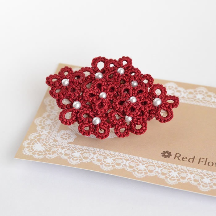 花束ポニーフック ヘアフック ヘアアクセサリー フラワー かわいい 繊細