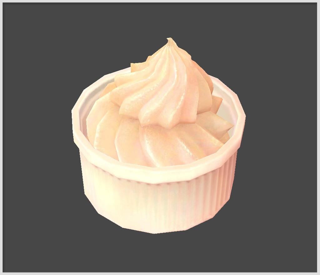 【3D小道具】喫茶店のモーニングセット・小倉トースト【VRChat】