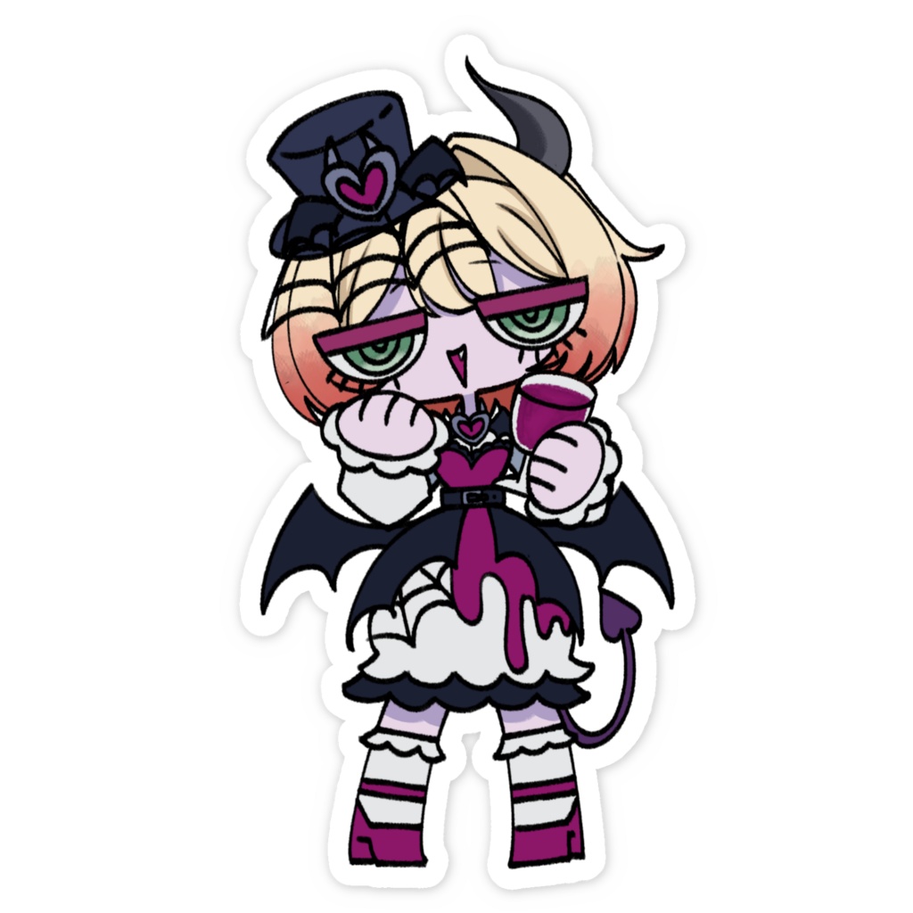 邪神ハロウィンステッカー(吸血鬼)