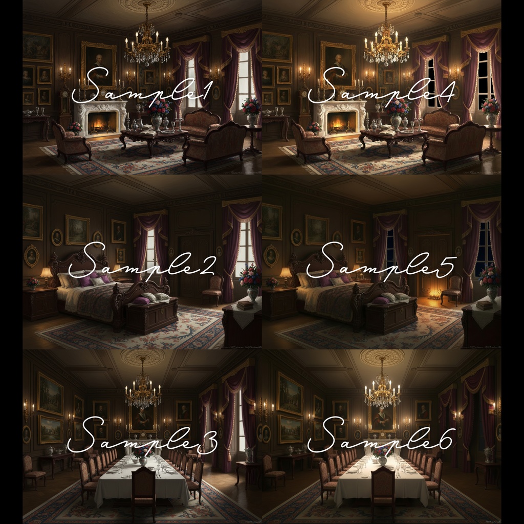 クラシカルな洋館/背景素材005【TRPG/CoC/ココフォリア】