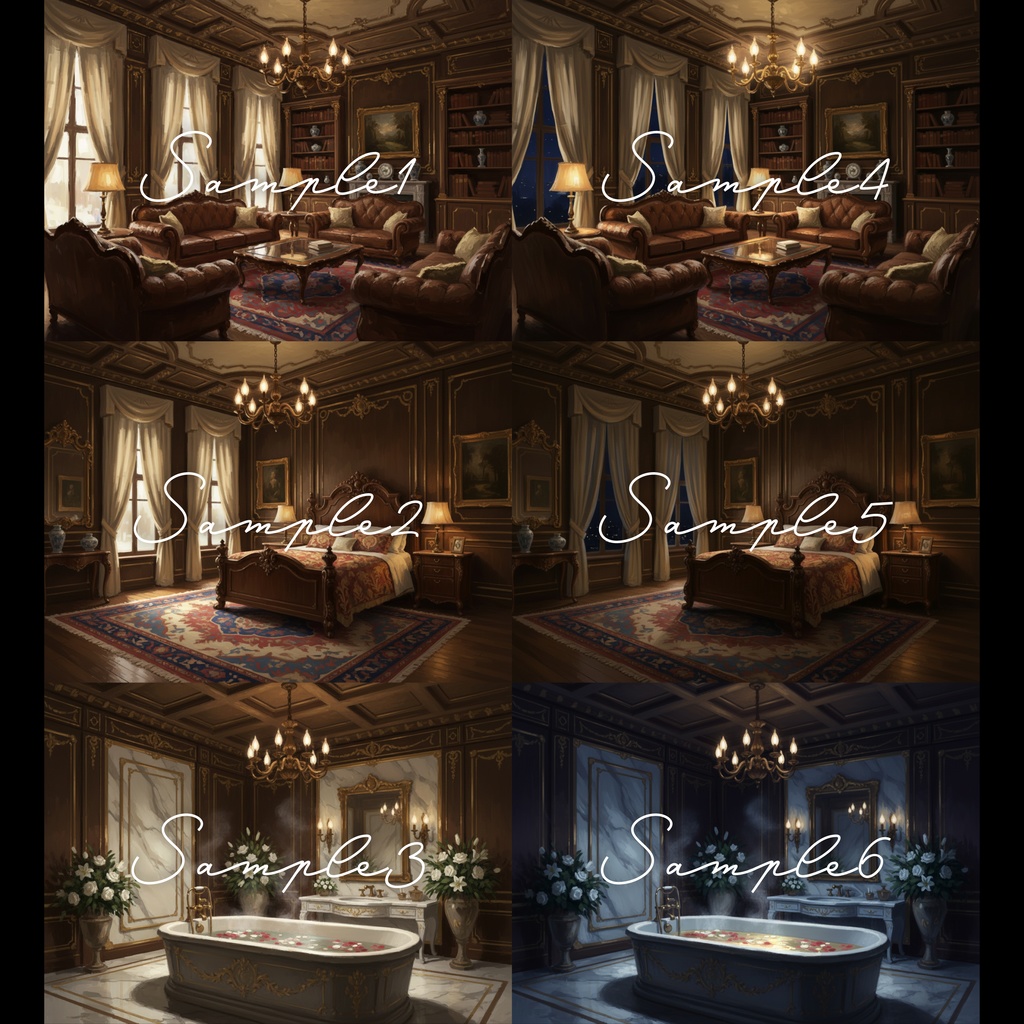 クラシカルな洋館/背景素材007【TRPG/CoC/ココフォリア】