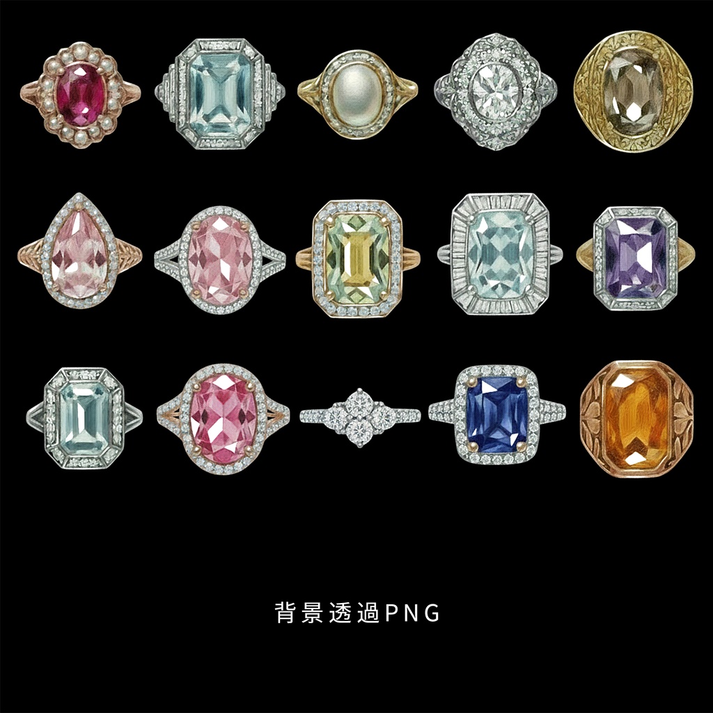 アンティークな指輪/イラスト素材003