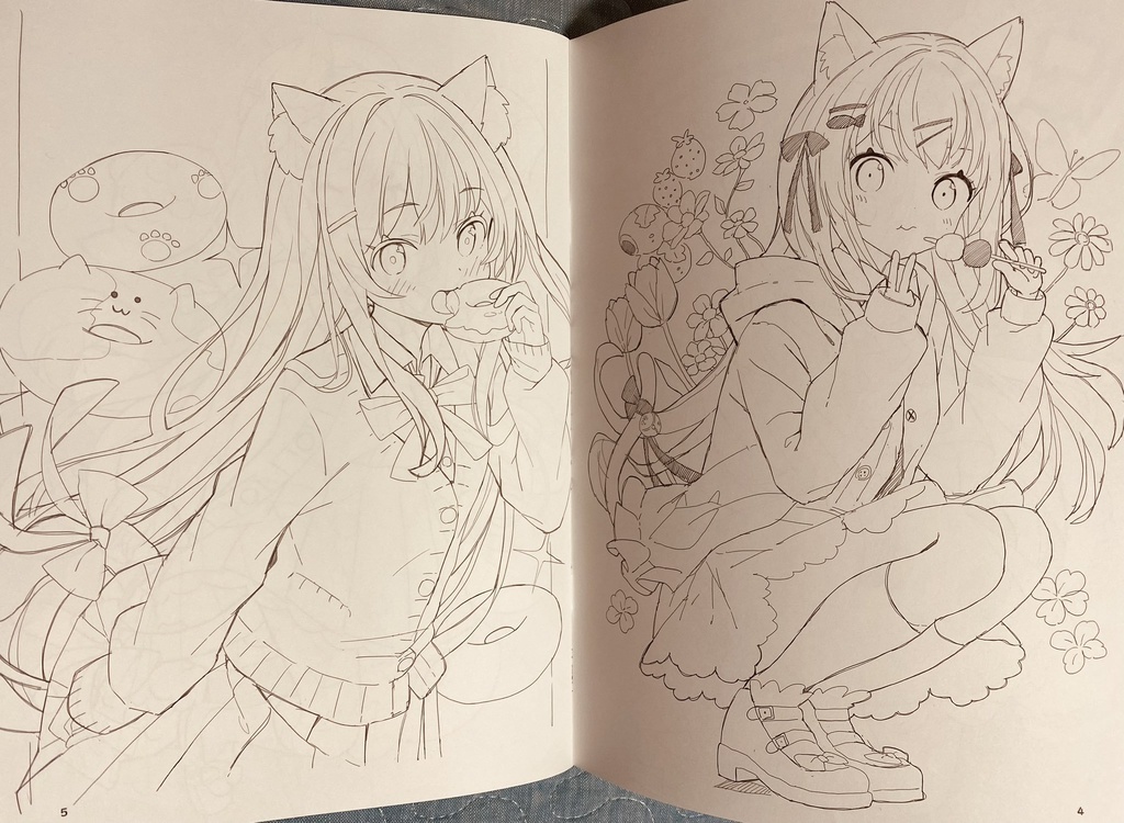 【C105】新刊 ROUGH FLUFFY(モノクロラフ本)