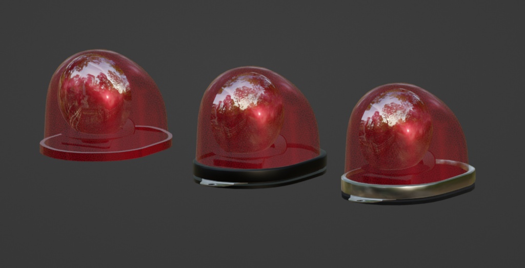 LED赤色灯1(3Dモデル)