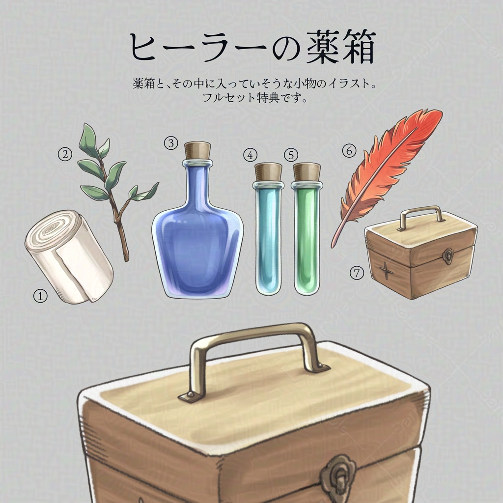 【立ち絵素材】三つ編み糸目のヒーラー