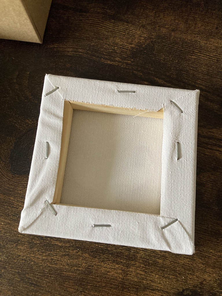 【原画】草花の女の子(purple) ミニキャンバス