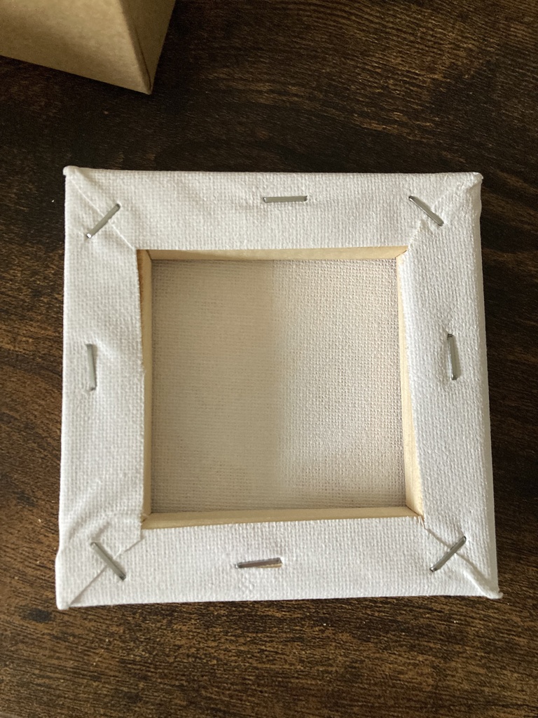 【原画】草花の女の子(orange) ミニキャンバス