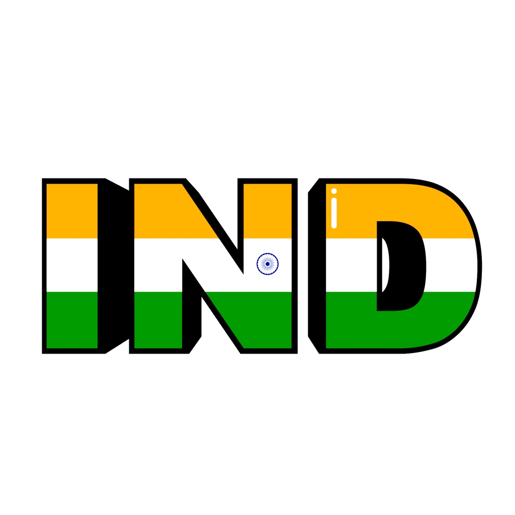 インド国旗モチーフ3Dロゴモデル
