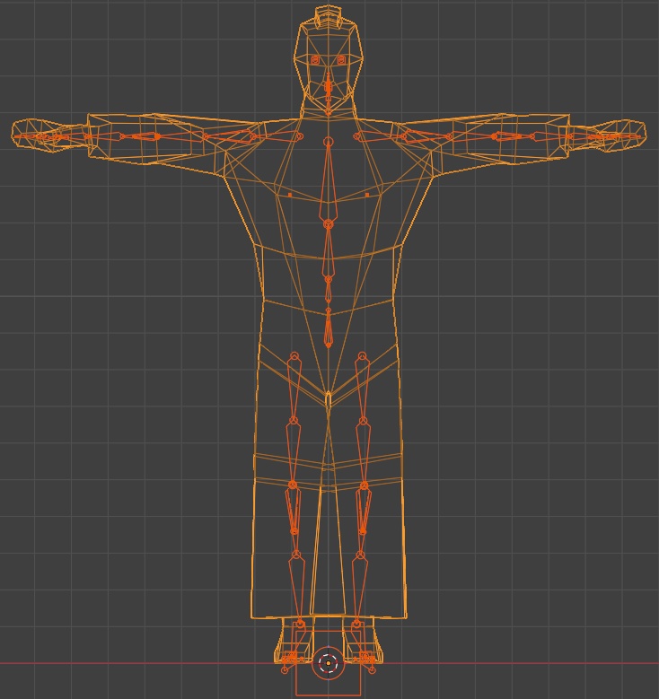 【レトロゲーム風3Dキャラクター】侍(ver.1)
