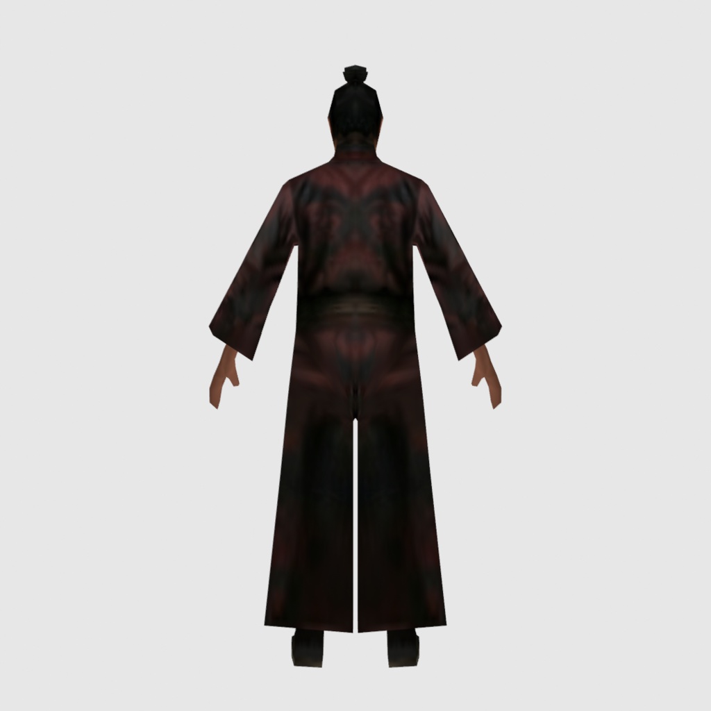 時代劇シリーズ第1弾【レトロゲーム風3Dキャラクター】侍(ver.2)