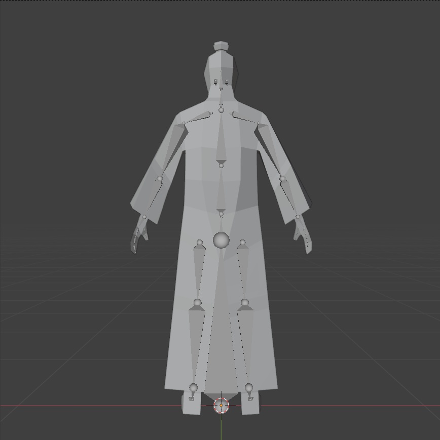 時代劇シリーズ第1弾【レトロゲーム風3Dキャラクター】侍(ver.2)