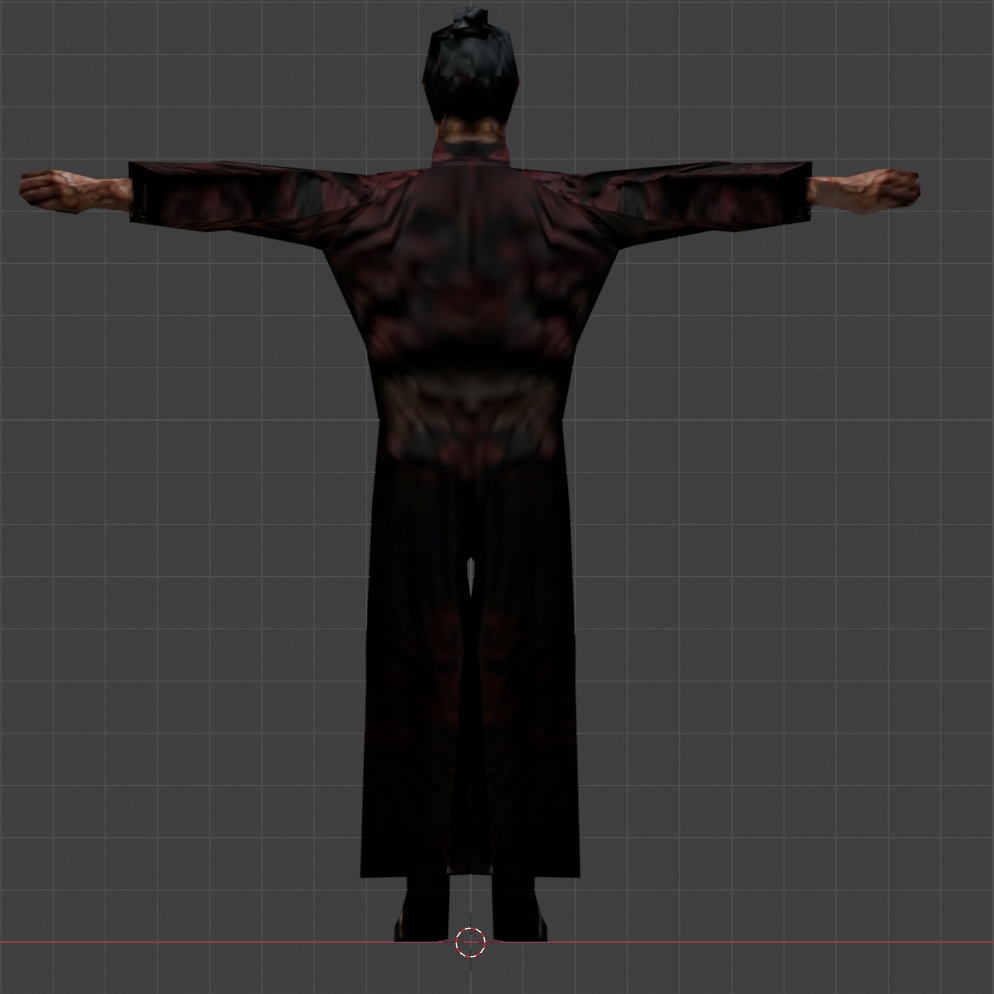 【レトロゲーム風3Dキャラクター】侍(ver.1)