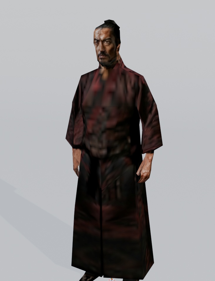 【レトロゲーム風3Dキャラクター】侍(ver.1)