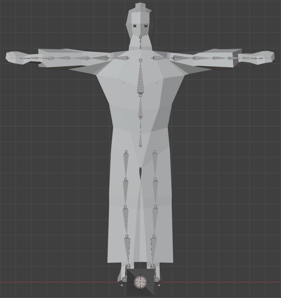 【レトロゲーム風3Dキャラクター】侍(ver.1)