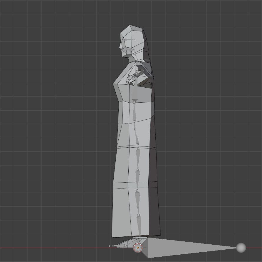 レトロゲーム風3Dキャラクター】女侍(ver.1)