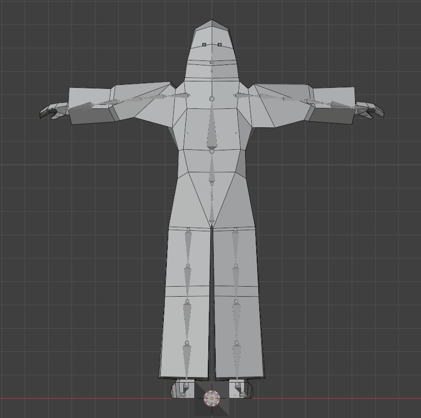 レトロゲーム風3Dキャラクター】女侍(ver.1)