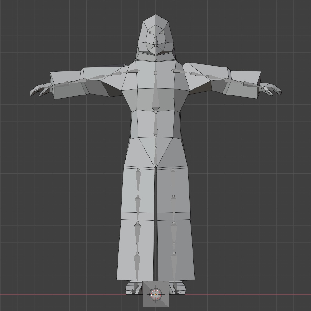 レトロゲーム風3Dキャラクター】女侍(ver.1)