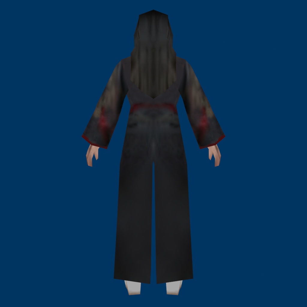 時代劇シリーズ第2弾【レトロゲーム風3Dキャラクター】女侍(ver.2)