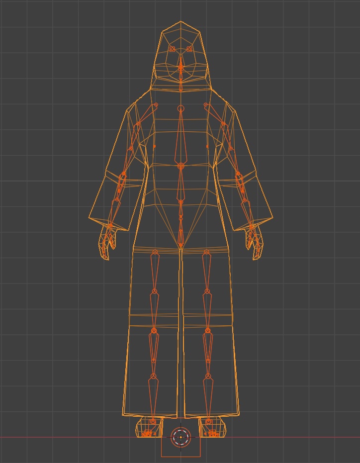 レトロゲーム風3Dキャラクター】女侍(ver.1)